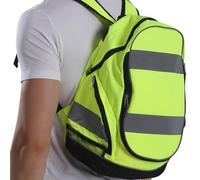 à dos de sécurité très résistant - à réflexion, pack de sports de cyclisme en plein air | à dos léger imperméable avec des fermetures à glissière fortes et plusieurs compartiments