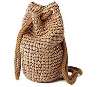 À Dos D'été en Paille Fait À Main, Sacs À Bandoulière De Plage en Raphia Rotin Tissé, Sacs À Main De Bali Lady pour Femmes
