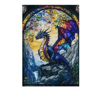 A Dragon Flapping Wings Puzzles pour Adultes Jeux Relaxants Défi Difficile Cadeaux De Noël Et d'anniversaire 38x26cm/1000pcs