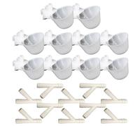 à Eau pour Poules,Abreuvoirs automatiques Anti-Fuite - à Boire pour Poulets montés sur Cage,Animaux : canetons, oisons, Oiseaux, Lapins, Usage Domestique, élevage en Plein air et Libre