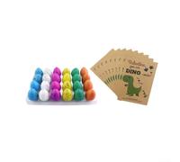 à Éclore Dinosaures Cartes Saint-Valentin 24 Pcs Pour Enfants | Fabriqué en plastique coloré Utilisable lors de fêtes et échanges scolaires Chaque œuf mesure 4 5 x 3 pouces