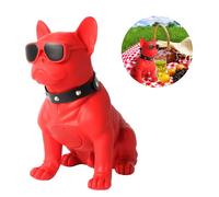 A Enceinte Bluetooth 19.8x11.9x21cm Enceinte musicale stéréo Bluetooth multifonctionnelle en forme de bouledogue de dessin animé