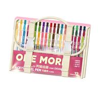 à encres gel rétractable coloré de 0, 8 mm, 72 Colors/Box, 72 Colors/Box | Gel acrylique multicolore, pour croquis artistique, dessin, gribouillage, journal, prise de notes,