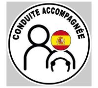 A Espagne Drapeau - 15cm - Sticker/Autocollant