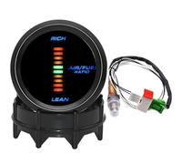 À Essence 2" 52Mm Jauge Rapport Air/carburant Avec Capteur D'oxygène O2 À Bande Étroite 0258006028 Jauge AFR Compteur Riche/pauvre Sonde Lambda Capteur D'oxygène O2(Gauge and sensor)