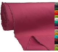 A-Express 100% Coton Tissu de toile Matériel Couture Vêtements Rideaux Sacs 145cm 57" Largeur 250GSM Vendu au mètre - 2 Mètre 200cm x 145cm Rose
