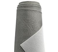 A-Express Lourd épais Simili Cuir Tissu à Texture Grainée Similicuir Vinyle Tissu en Imitation Cuir Automobile Décoration Intérieure Matière - Gris Demi Mètre 50cm x 140cm