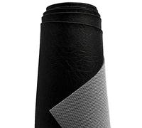 A-Express Lourd épais Simili Cuir Tissu à Texture Grainée Similicuir Vinyle Tissu en Imitation Cuir Automobile Décoration Intérieure Matière - Noir 2 Mètre 200cm x 140cm