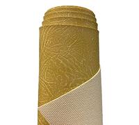 A-Express Lourd épais Simili Cuir Tissu à Texture Grainée Similicuir Vinyle Tissu en Imitation Cuir Automobile Décoration Intérieure Matière - Or 2 Mètre 200cm x 140cm