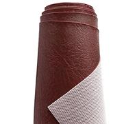 A-Express Lourd épais Simili Cuir Tissu à Texture Grainée Similicuir Vinyle Tissu en Imitation Cuir Automobile Décoration Intérieure Matière - Bourgogne Demi Mètre 50cm x 140cm