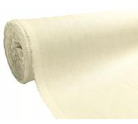 A-Express Naturel Pure 100% Tissu en lin Douce Matériel Couture Mode Sac 140 largeur - Demi Mètre 50cm x 140cm Crème