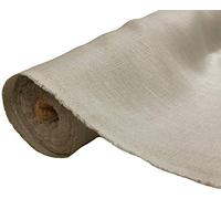 A-Express Naturel Pure 100% Tissu en lin Douce Matériel Couture Mode Sac 140 largeur - Demi Mètre 50cm x 140cm Cendre grise