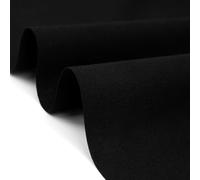 A-Express Noir Tissu 100% Coton pour Travaux Manuels - Teint en Tissu Calicot Noir au Mètre - 155 GSM 60" Pouces 150 cm de Large - Idéal pour la Couture, Matelassage, Broderie - 1 Mètre