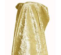 A-Express Prime Douce Velours écrasé En tissu Matériel Rideaux Coussin Robe 140 largeur - 1 Mètre 100cm x 140cm Or