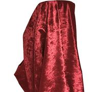 A-Express Prime Douce Velours écrasé En tissu Matériel Rideaux Coussin Robe 140 largeur - Demi Mètre 50cm x 140cm Bordeaux