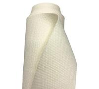 A-Express Simili Cuir à Grain Imitation Cuir Tissu Texturé Vinyle Tissu en cuir Matière Vendu au mètre - Ivoire 2 Mètre 200cm x 140cm