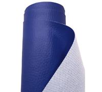 A-Express Simili Cuir à Grain Imitation Cuir Tissu Texturé Vinyle Tissu en cuir Matière Vendu au mètre - Bleu royal Demi Mètre 50cm x 140cm