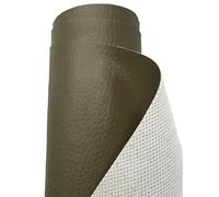 A-Express Simili Cuir à Grain Imitation Cuir Tissu Texturé Vinyle Tissu en cuir Matière Vendu au mètre - Kaki 1 Mètre 100cm x 140cm