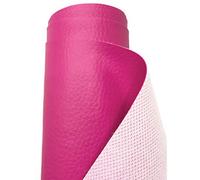 A-Express Simili Cuir à Grain Imitation Cuir Tissu Texturé Vinyle Tissu en cuir Matière Vendu au mètre - Rose 1 Mètre 100cm x 140cm