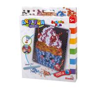 Simba Art & Fun Sequin Fun Cupcake - Kit de bricolage à paillettes avec 700 paillettes, plaque à motif 18 x 18 cm, stylo à emboîter, peinture mosaïque créative pour enfants à partir de 5 ans