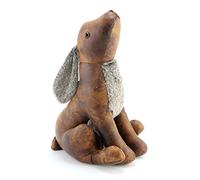 A faux leather sitting Hare Doorstop complete with faux fur chest and ears. 35cm (h) x 22cm(l) x18cm(w). A stylish and practical addition to any home.