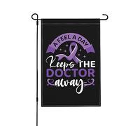 A Feel A Day Keeps TheAway Drapeaux de jardin 30,5 x 45,7 cm Double face pour jardin, maison, pelouse, patio, drapeaux décoratifs pour vacances, saison, extérieur, bienvenue
