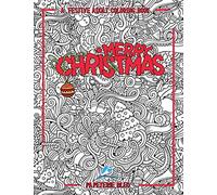 A Festive Adult Coloring Book: Merry Christmas