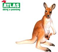 A - Figurine de kangourou avec petit 9 cm