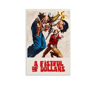 A Fistful of Dollars Western Movie Toile Poster Décoration Salon Mur Art Chambre Peinture Impression Murale Peinture Moderne Maison Garçon Chambre Impression Peinture Murale Fille Vacances Murale 2