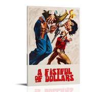 A Fistful of Dollars Western Movie Toile Poster Décoration Salon Mur Art Chambre Peinture Impression Murale Peinture Moderne Maison Garçon Chambre Impression Peinture Murale Fille Vacances Murale 2