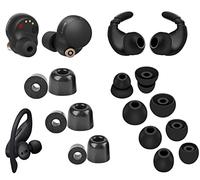 A-Focus [8 paires] WF-1000XM5 WF-1000XM4 Embouts de crochets d'oreille en mousse à mémoire de forme et silicone - Embouts confortables de rechange souples compatibles avec Sony WF-C700N WF-C500,