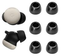 A-Focus Lot de 3 paires d'embouts d'oreille en mousse à mémoire de forme pour Pixel Buds Pro 2 - Confortables - Sans douleur en silicone - Compatibles avec Google Pixel Buds 2 Pro - Noir S