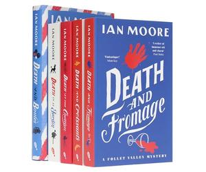 A Follet Valley Mystery By Ian Moore 5 Books Collection Set (Death and Boules[Hardback], Death and Fromage, Death and Croissants, Death at the Chateau & Death in le Jardin)