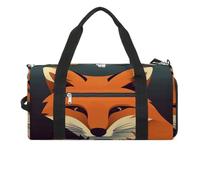 A Fox Image Sac de sport pour femme et homme avec compartiment à chaussures étanche Sac de voyage Sac de sport pour le sport, les gymnases et le yoga, Une image de renard, Taille unique