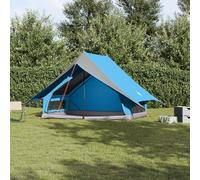 A-Frame Tente de camping pour 5 personnes en polyester imperméable avec 8 ancrages au sol, tente familiale spacieuse pour les aventures en plein air, compacte et facile à transporter
