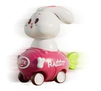 à friction, de voiture Press and Go | Jouet de voiture de course de lapin pour tout-petit | de de course Push and Go Pull Back alimentés par Friction pour âgés de 3 ans et plus, jouet d'annive