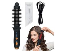 à friser de voyage - Brosse à boucler à température réglable | Brosse ronde chauffante soufflante, peigne parfait pour lisser les cheveux