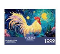 A Full-Body Shot of A Rooster 1000 Pièces Carton Extra-épais Coffret De Puzzles Farm Animal Stimulant Et Éducatif Défi Unique Puzzles As Birthday Gifts 38x26cm/1000pcs