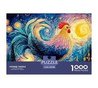 A Full-Body Shot of an Adorable Rooster 1000 Pièces Carton Extra-épais Coffret De Puzzles Farm Animal Stimulant Et Éducatif Jeu Créatif Puzzles As Birthday Gifts 52x38cm/1000pcs