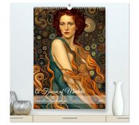 A Fusion of Masters (High Quality Premium Wall Calendar 2026 DIN A2 portrait),CALVENDO 12 Month Wall Calendar: Klimt and van Gogh reimagined