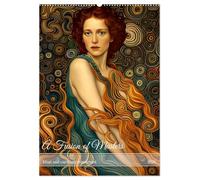 A Fusion of Masters (Wall Calendar 2026 DIN A2 portrait), CALVENDO 12 Month Wall Calendar: Klimt and van Gogh reimagined