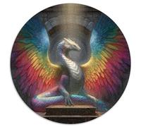 A Giant Snake Dragon with Arc-en-Ciel Wings Spread Out 1000pcs (67.5x67.5cm) Puzzles Adaptés Aux Adultes Et Aux Personnes Âgées De 14 Ans Et Plus