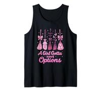 A Girl Gotta Have Options Pastel Witch Broom Kawaii Hallowee Débardeur