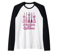 A Girl Gotta Have Options Pastel Witch Broom Kawaii Hallowee Manche Raglan