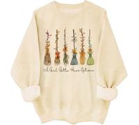 A Girl Gotta Have Options Sweat-shirt à capuche pour femme Halloween sorcières Nœud floral Balai Chemises graphiques, Khika., XL