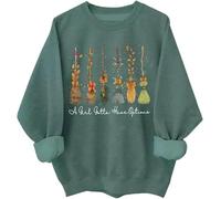 A Girl Gotta Have Options Sweat-shirt à capuche pour femme Halloween sorcières Nœud floral Balai Chemises graphiques, Vert, 3XL