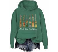 A Girl Gotta Have Options Sweat-shirt à capuche pour femme Halloween sorcières Nœud floral Balai Chemises graphiques, Vert-h, XXL