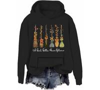 A Girl Gotta Have Options Sweat-shirt à capuche pour femme Halloween sorcières Nœud floral Balai Chemises graphiques, Black-h, L