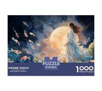 A Girl in an Elegant Dress 1000 Pcs Carton Extra-épais Coffret De Puzzles Kitten Stimulant Et Éducatif Jeu Familial Puzzles As Birthday Gifts 38x26cm/1000pcs