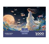 A Girl in an Elegant Dress 1000 Pièces Carton Premium Coffret De Puzzles Kitten Anti-Stress Défi Unique Puzzles As Birthday Gifts 70x50cm/1000pcs